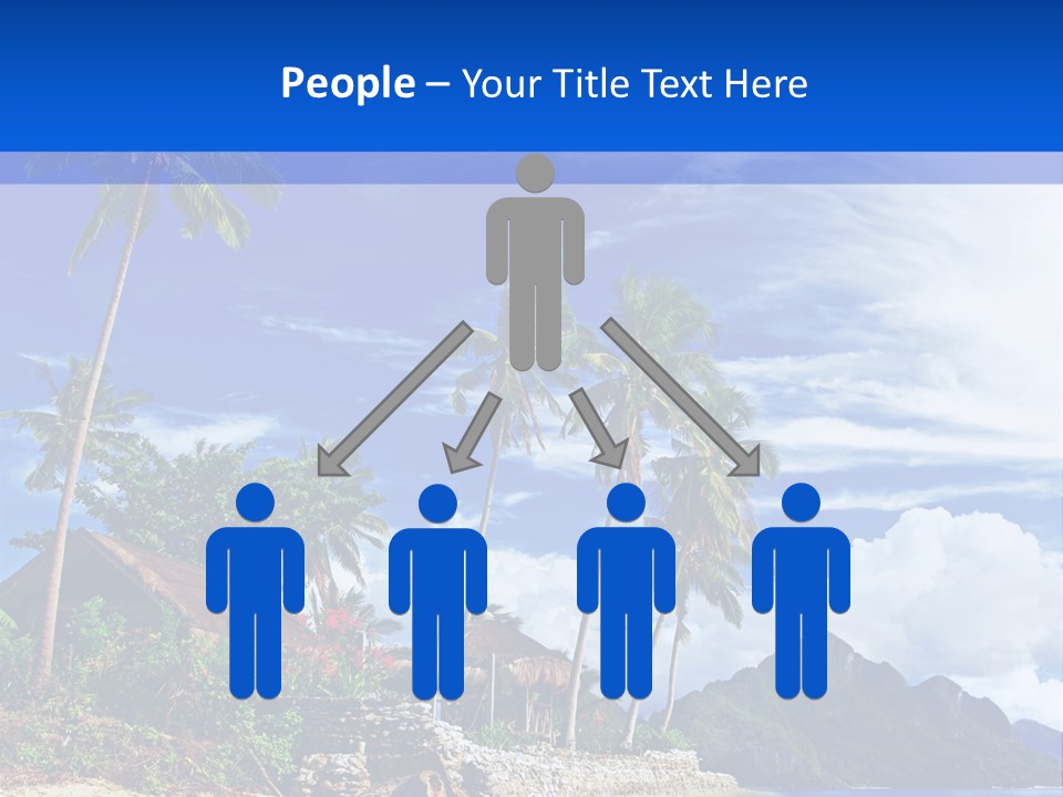 Palm Tree Travel Landscape PowerPoint Template