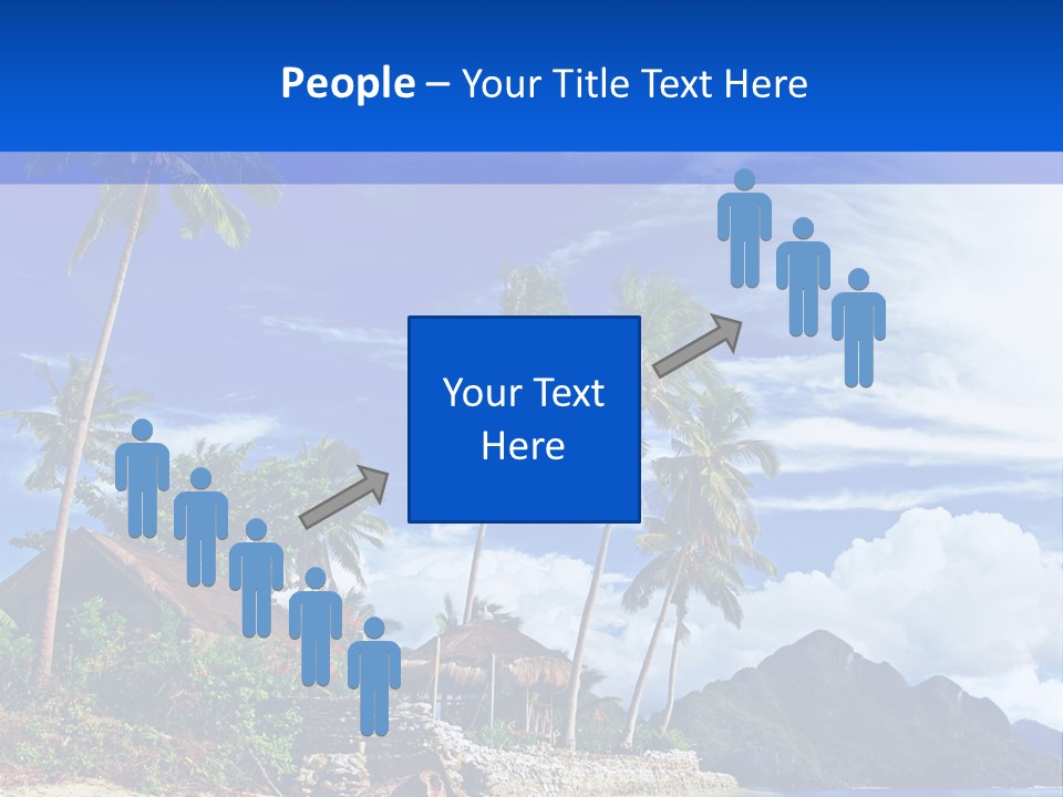 Palm Tree Travel Landscape PowerPoint Template