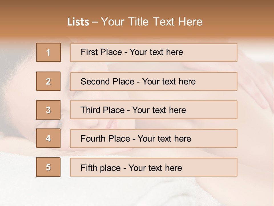 Beauty Therapy Lady PowerPoint Template