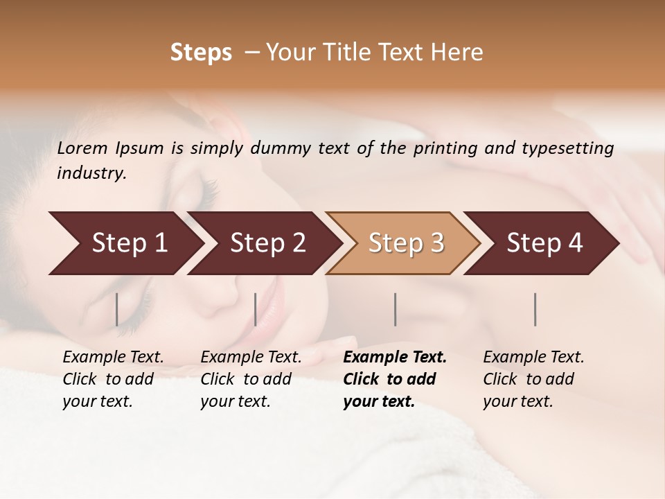 Beauty Therapy Lady PowerPoint Template