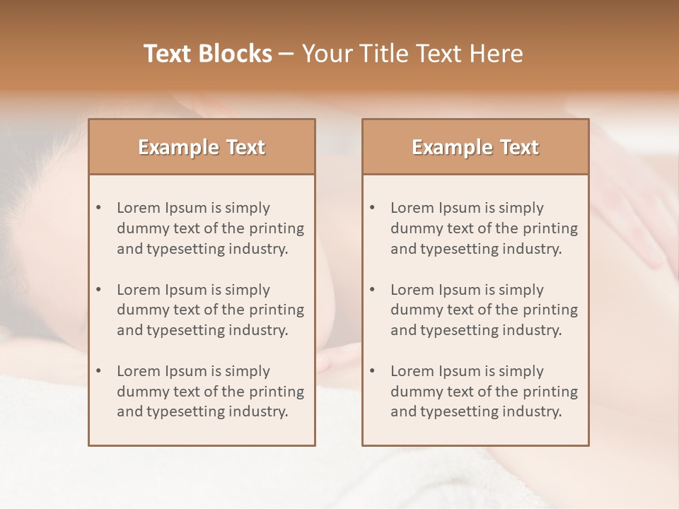 Beauty Therapy Lady PowerPoint Template