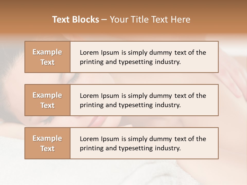 Beauty Therapy Lady PowerPoint Template