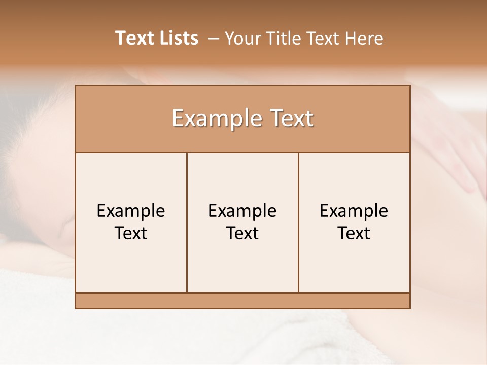 Beauty Therapy Lady PowerPoint Template