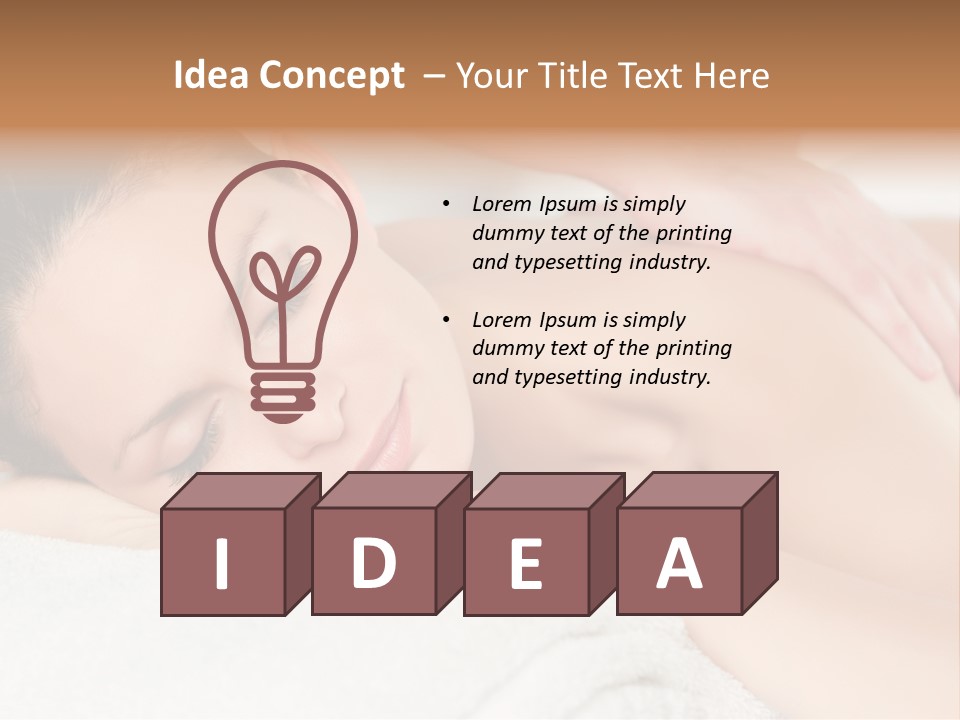 Beauty Therapy Lady PowerPoint Template