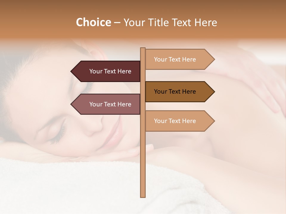 Beauty Therapy Lady PowerPoint Template