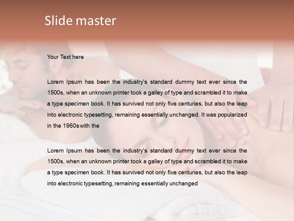 Towel Wellbeing Care PowerPoint Template