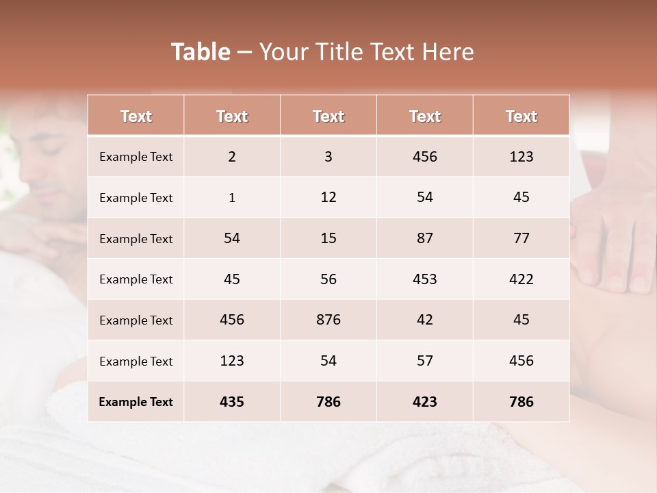 Towel Wellbeing Care PowerPoint Template