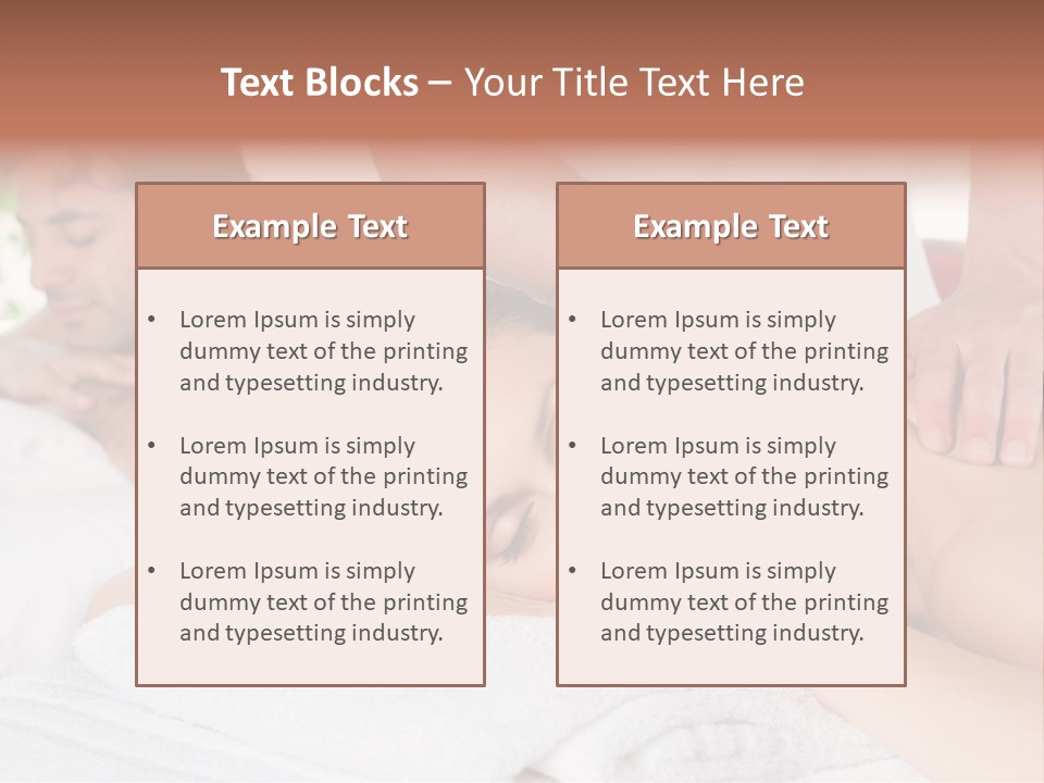 Towel Wellbeing Care PowerPoint Template