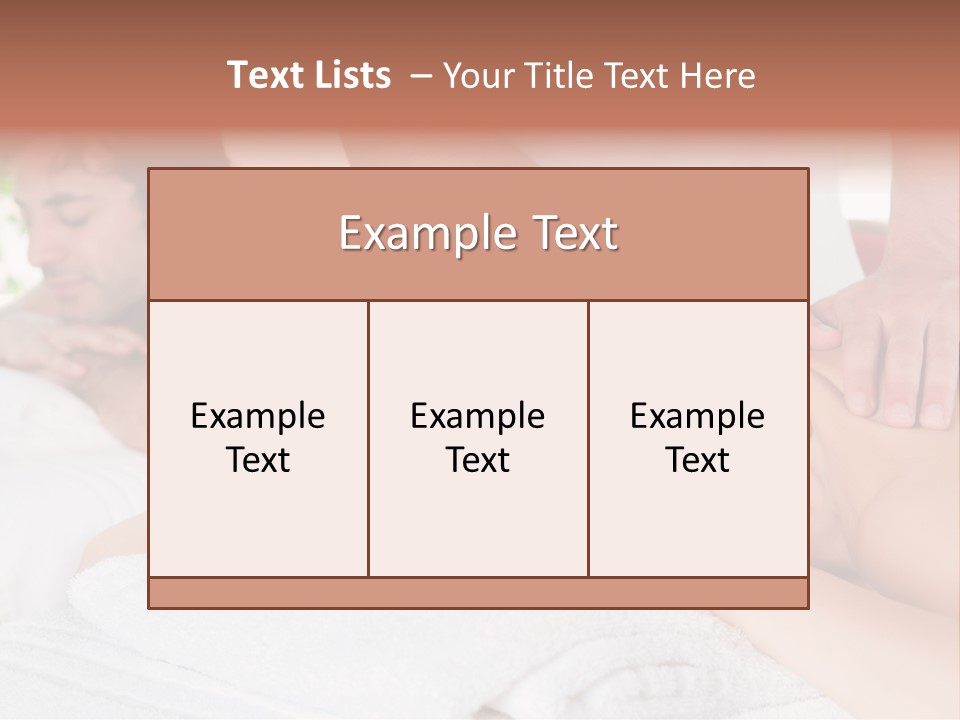 Towel Wellbeing Care PowerPoint Template