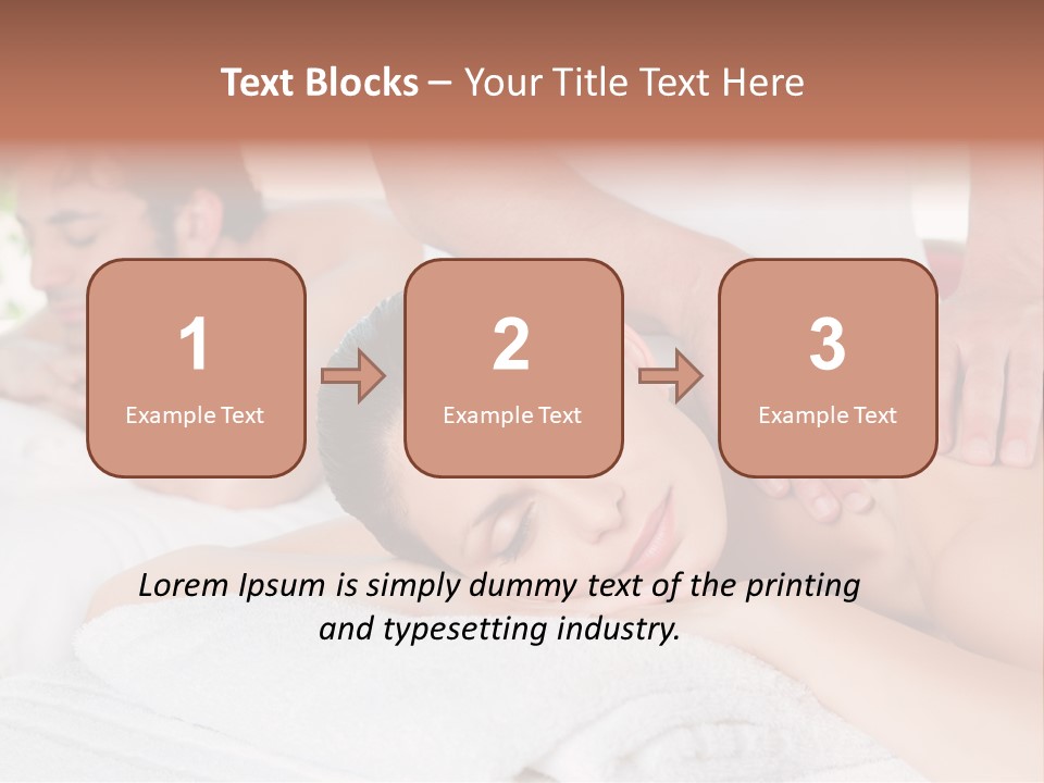 Towel Wellbeing Care PowerPoint Template