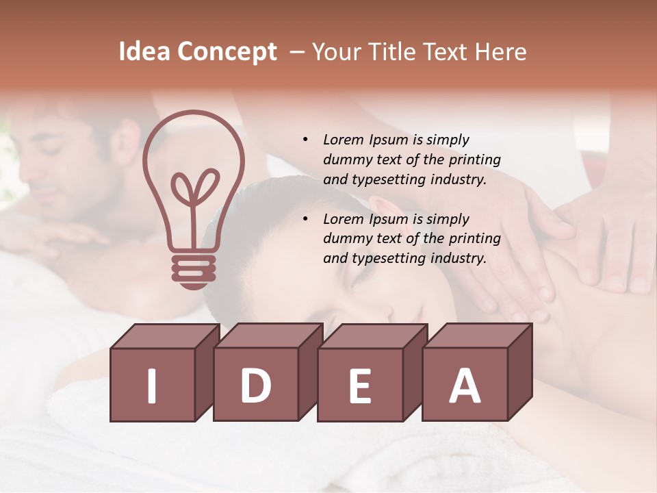 Towel Wellbeing Care PowerPoint Template