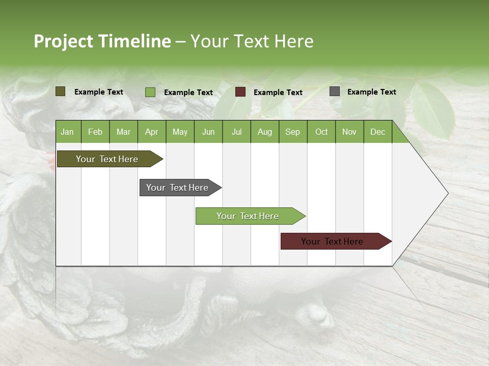 White Cemetery Angel PowerPoint Template