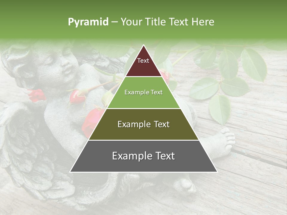 White Cemetery Angel PowerPoint Template