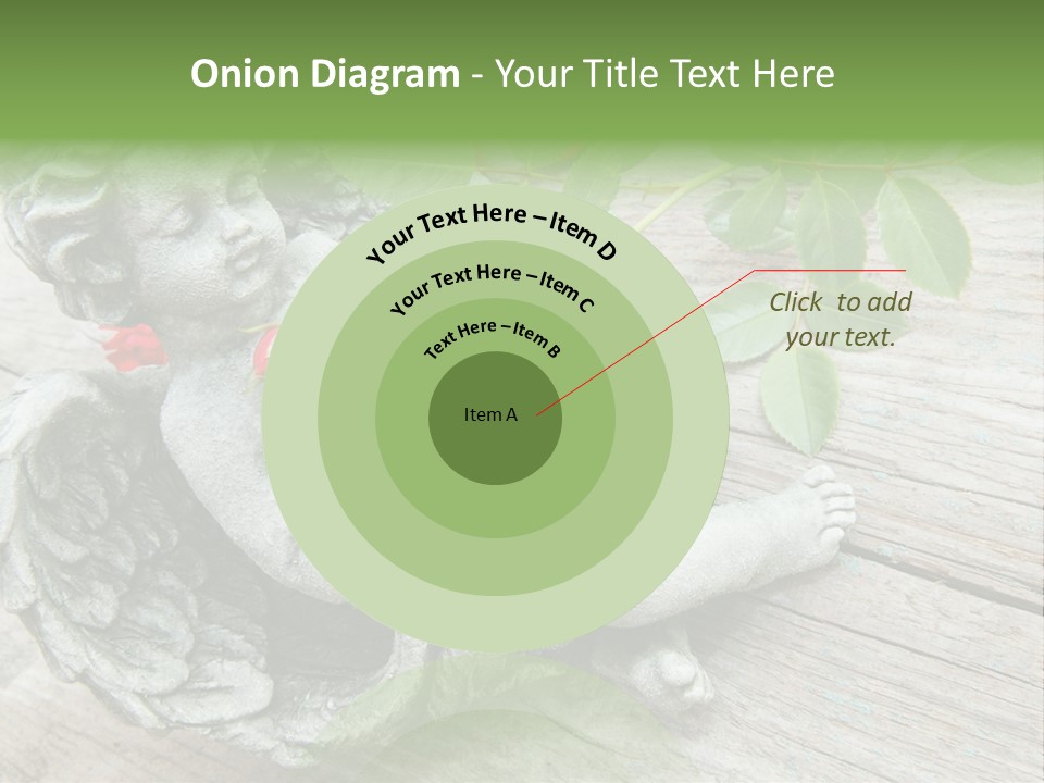 White Cemetery Angel PowerPoint Template