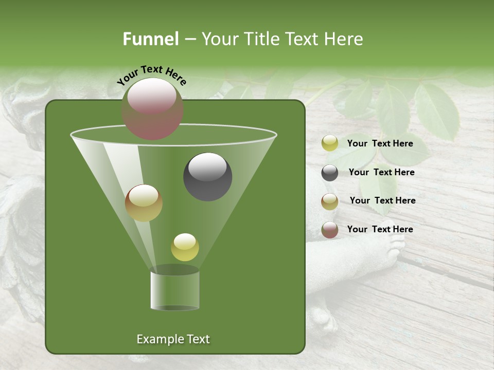 White Cemetery Angel PowerPoint Template