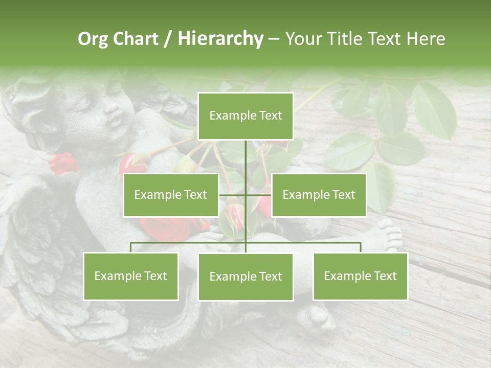 White Cemetery Angel PowerPoint Template