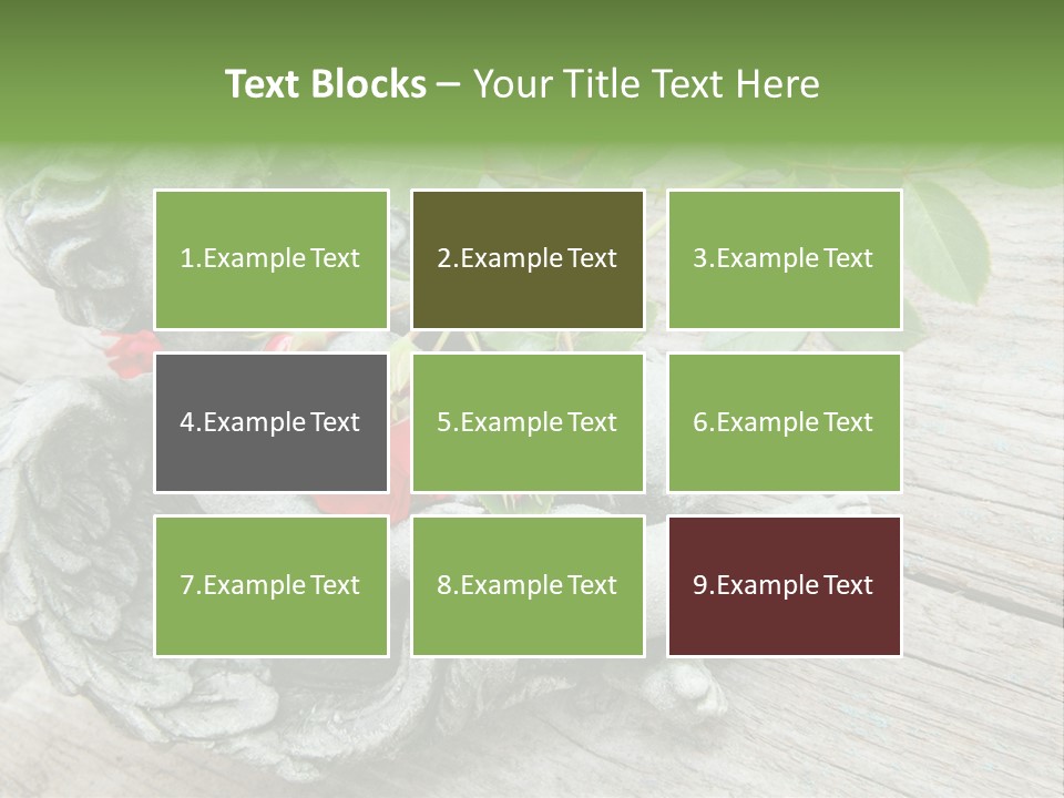 White Cemetery Angel PowerPoint Template