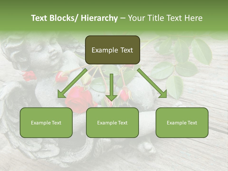 White Cemetery Angel PowerPoint Template