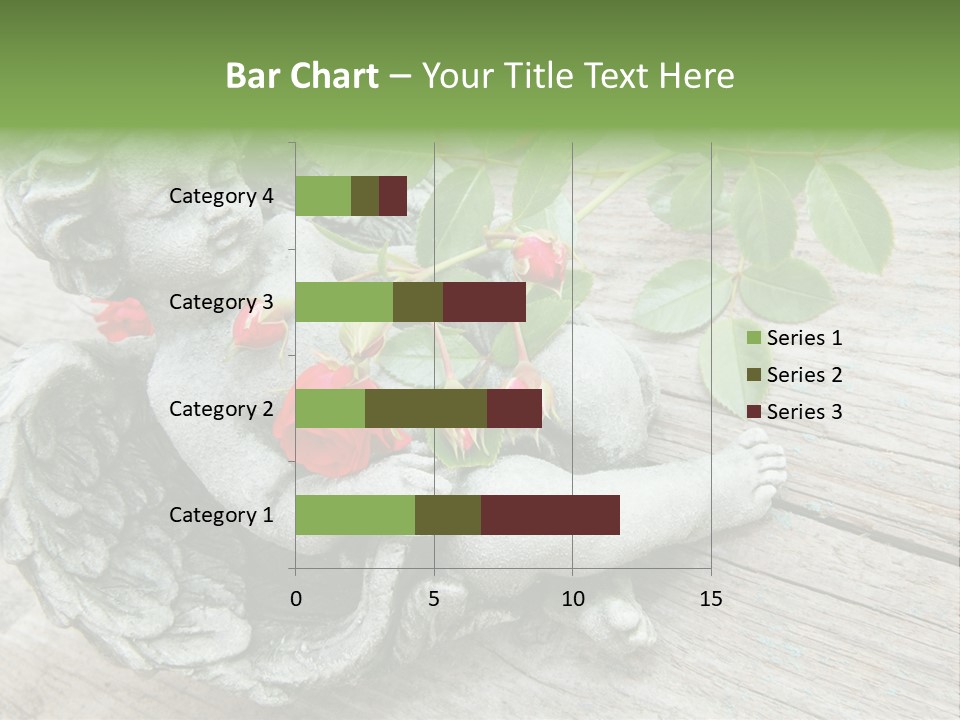 White Cemetery Angel PowerPoint Template