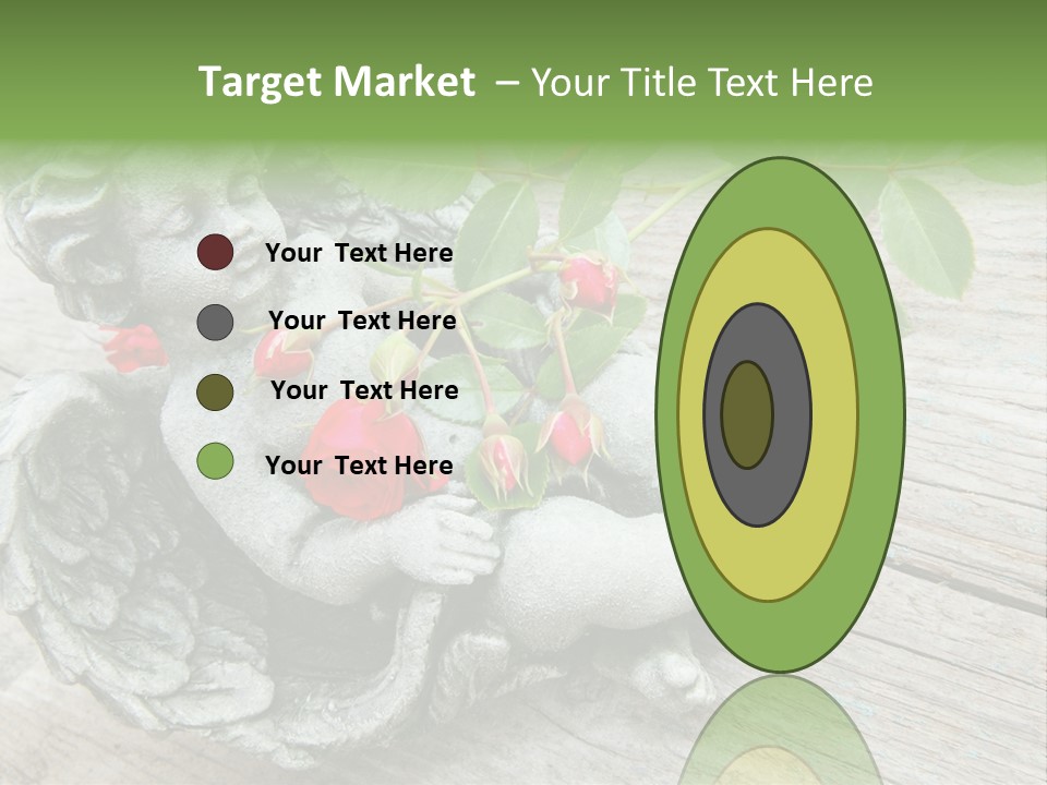 White Cemetery Angel PowerPoint Template