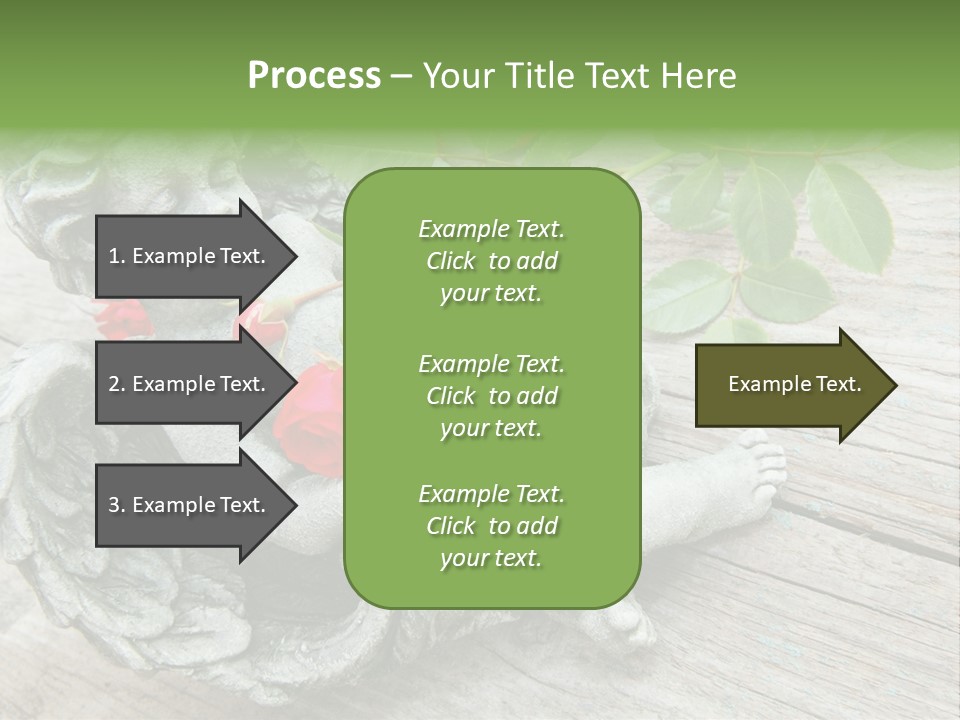 White Cemetery Angel PowerPoint Template