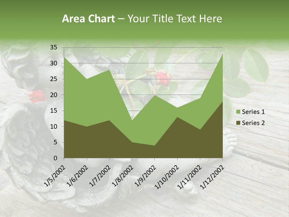 White Cemetery Angel PowerPoint Template
