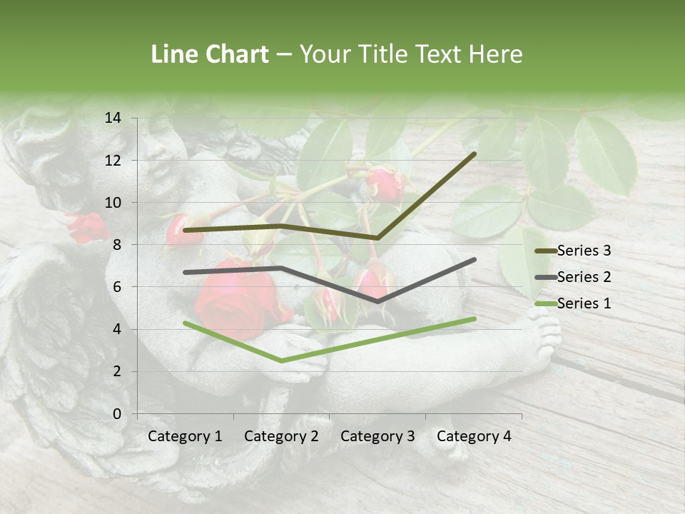 White Cemetery Angel PowerPoint Template