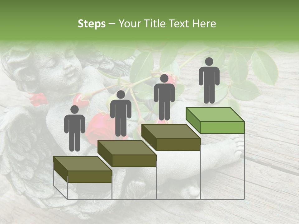 White Cemetery Angel PowerPoint Template