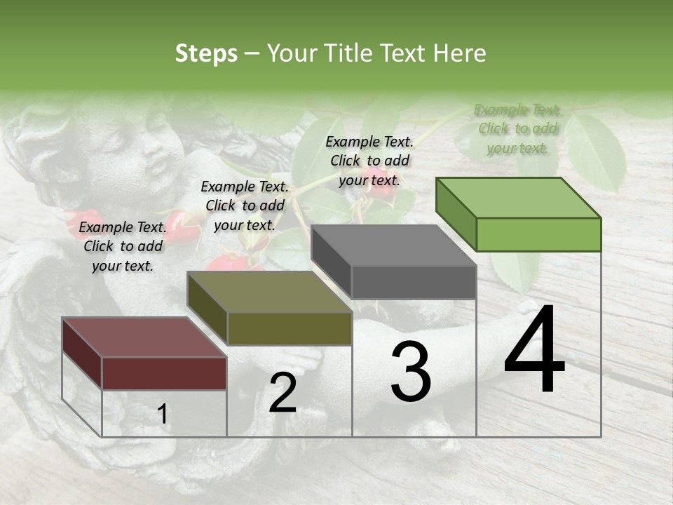 White Cemetery Angel PowerPoint Template