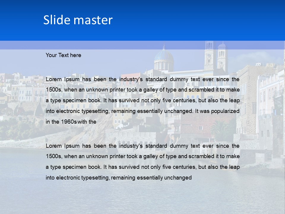 Landscape Vacation Coast PowerPoint Template