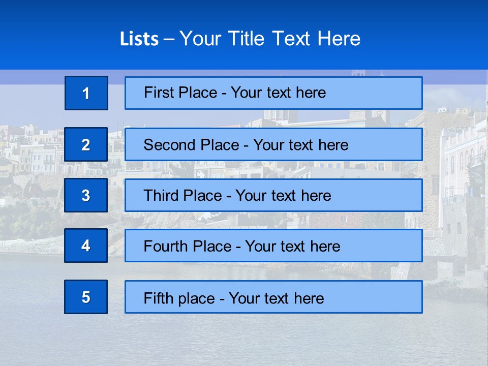 Landscape Vacation Coast PowerPoint Template