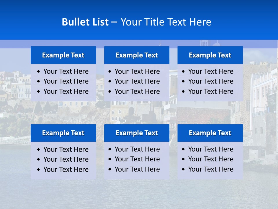 Landscape Vacation Coast PowerPoint Template