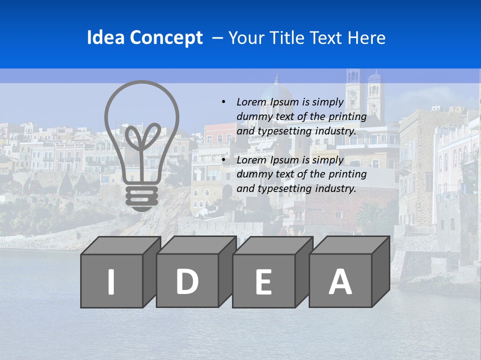 Landscape Vacation Coast PowerPoint Template