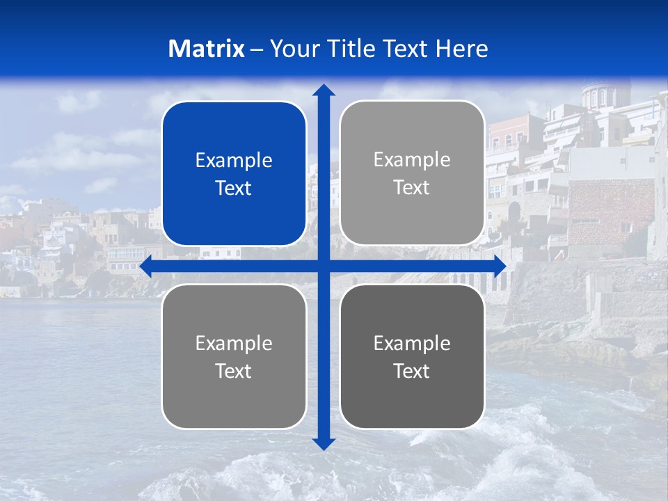 Nature Blue City PowerPoint Template