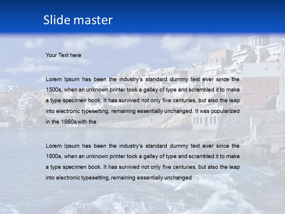 Nature Blue City PowerPoint Template