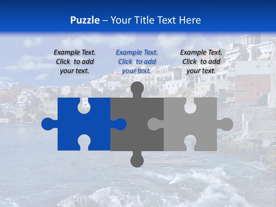 Nature Blue City PowerPoint Template