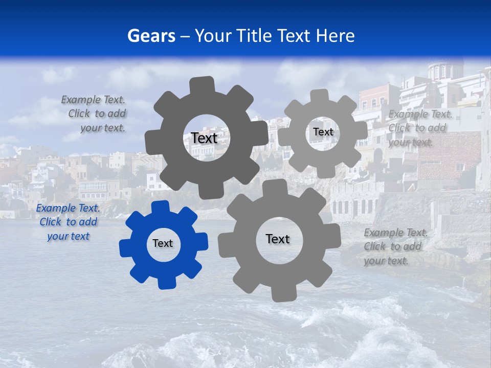 Nature Blue City PowerPoint Template