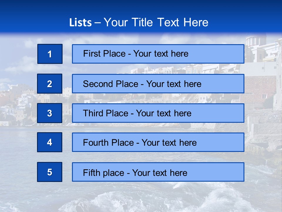 Nature Blue City PowerPoint Template