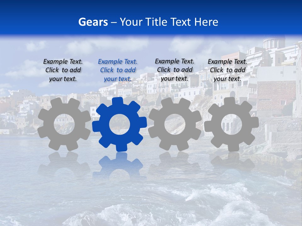 Nature Blue City PowerPoint Template