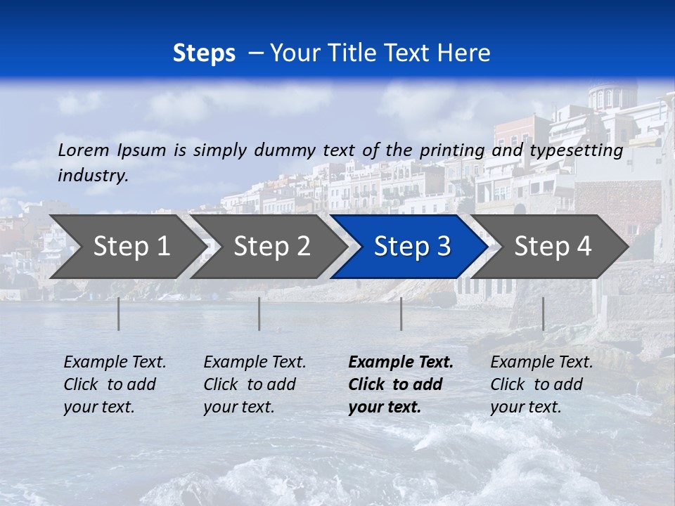 Nature Blue City PowerPoint Template