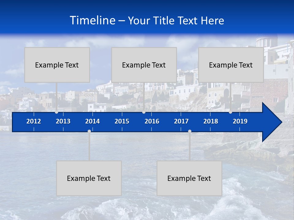 Nature Blue City PowerPoint Template