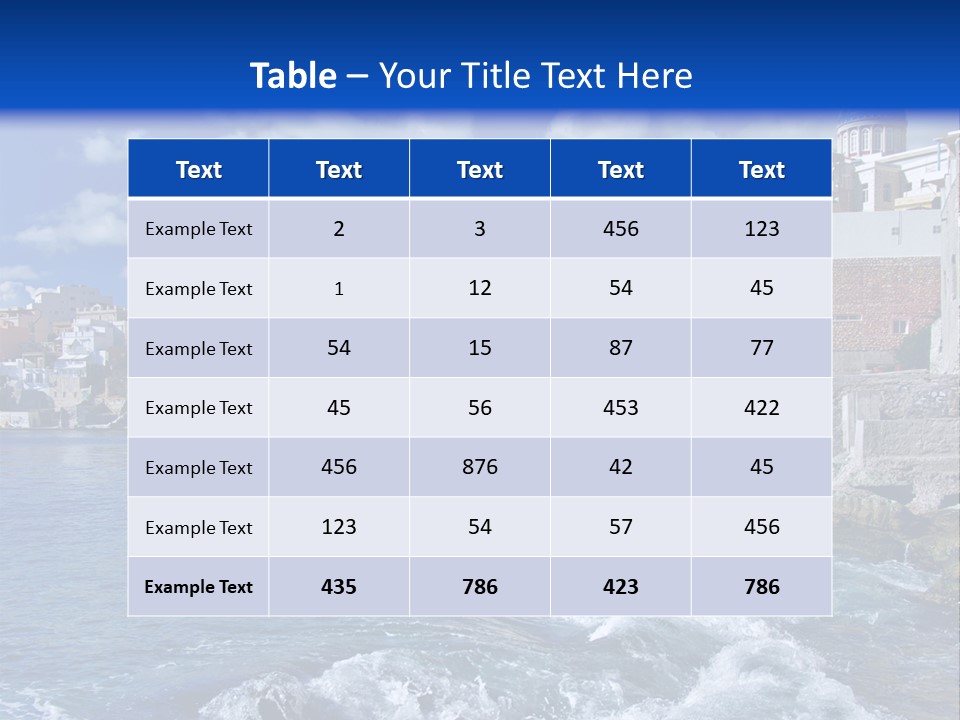 Nature Blue City PowerPoint Template