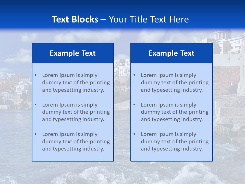Nature Blue City PowerPoint Template