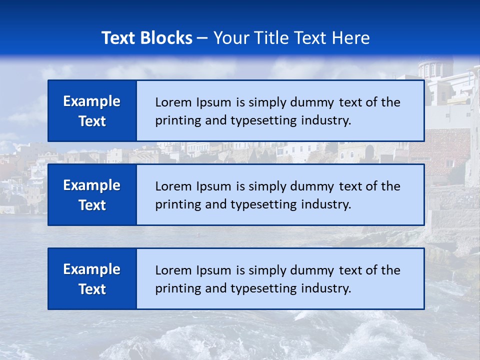 Nature Blue City PowerPoint Template