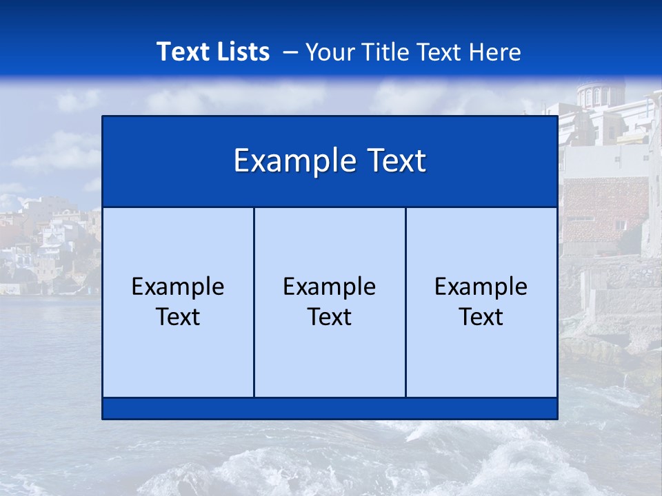 Nature Blue City PowerPoint Template