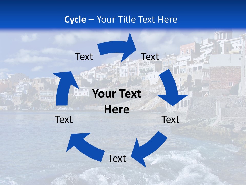 Nature Blue City PowerPoint Template