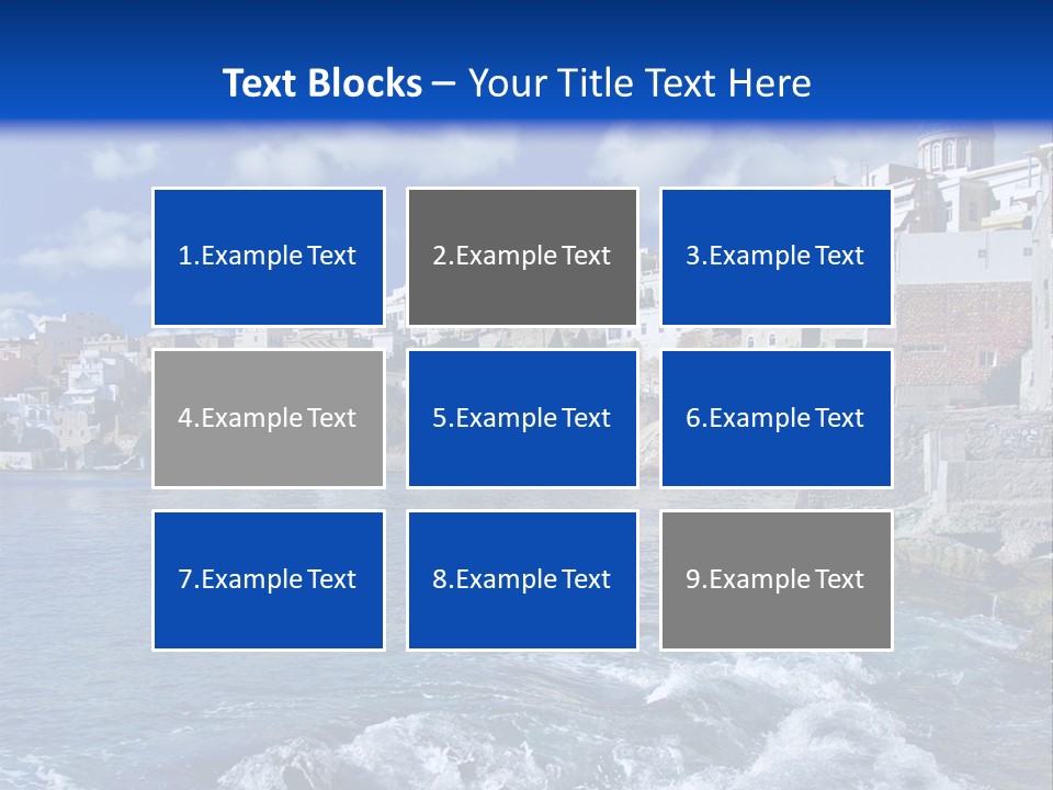 Nature Blue City PowerPoint Template