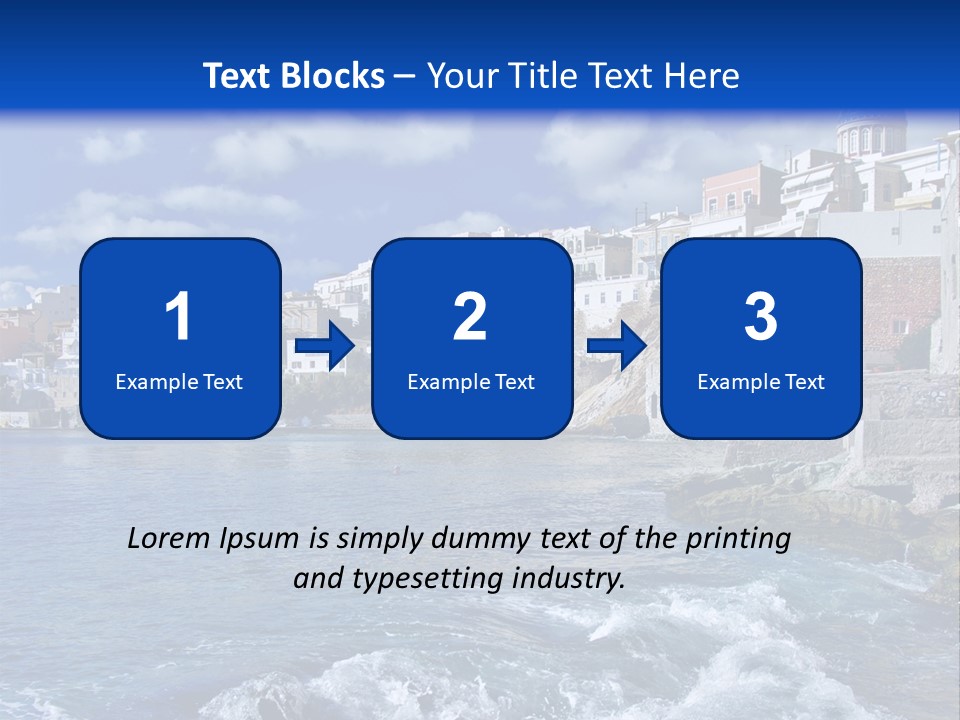 Nature Blue City PowerPoint Template