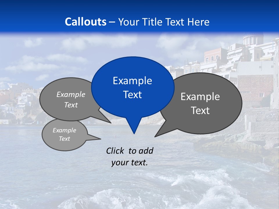 Nature Blue City PowerPoint Template