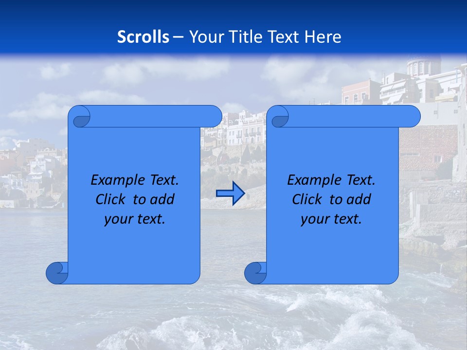 Nature Blue City PowerPoint Template